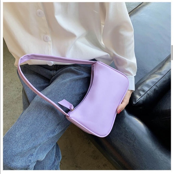 Lilac Hobo Purse Small Bag Fashion Trendy - Picture 5 of 16